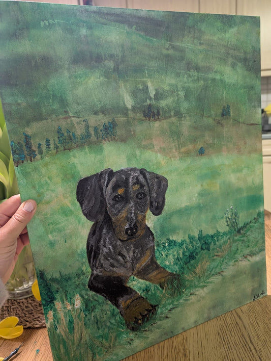 Original art "Custom Dog Portrait"