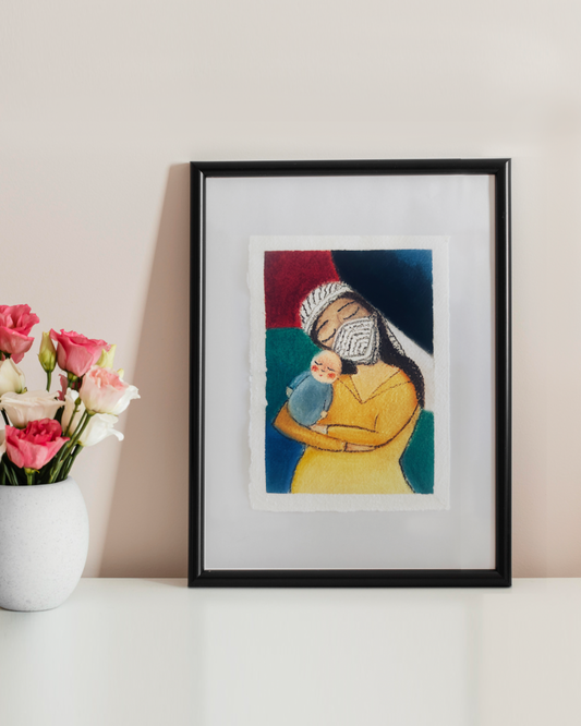 Original art “Mother of Palestine” (Framed)